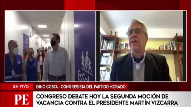 Gino Costa sobre moción de vacancia contra Martín Vizcarra: Es inconveniente, inoportuna y peligrosa