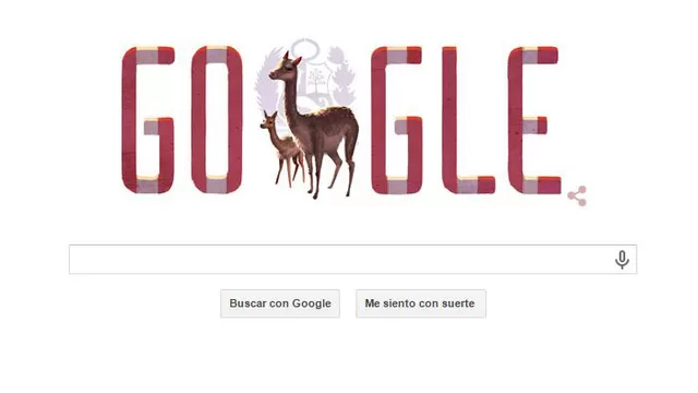  Google acostumbra cambiar su logo de acuerdo a celebraciones especiales, está vez le tocó al Perú