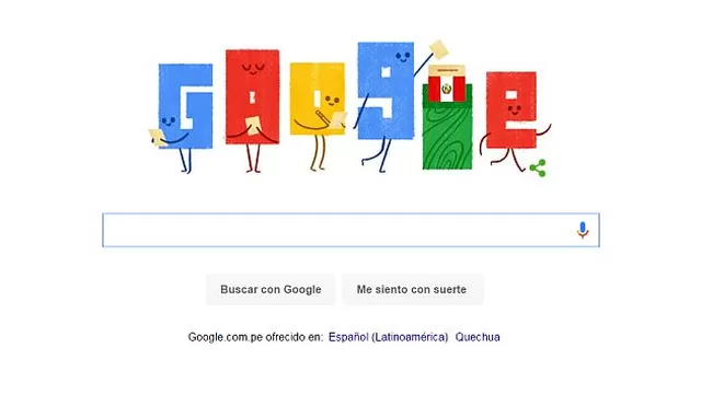 Google ya empleó este tipo de ‘doodle’ para otras ocasiones electorales / Foto: Google