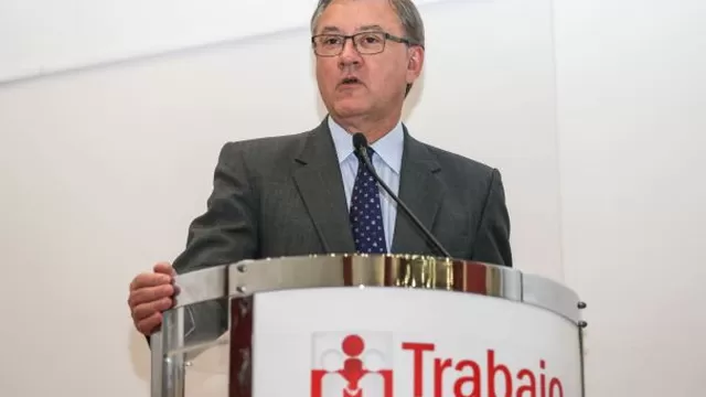 Ministro de Trabajo, Alfonso Grados. Foto: Agencia Andina