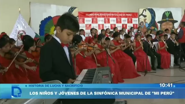 Los grandes talentos de la Sinfónica Municipal de Mi Perú