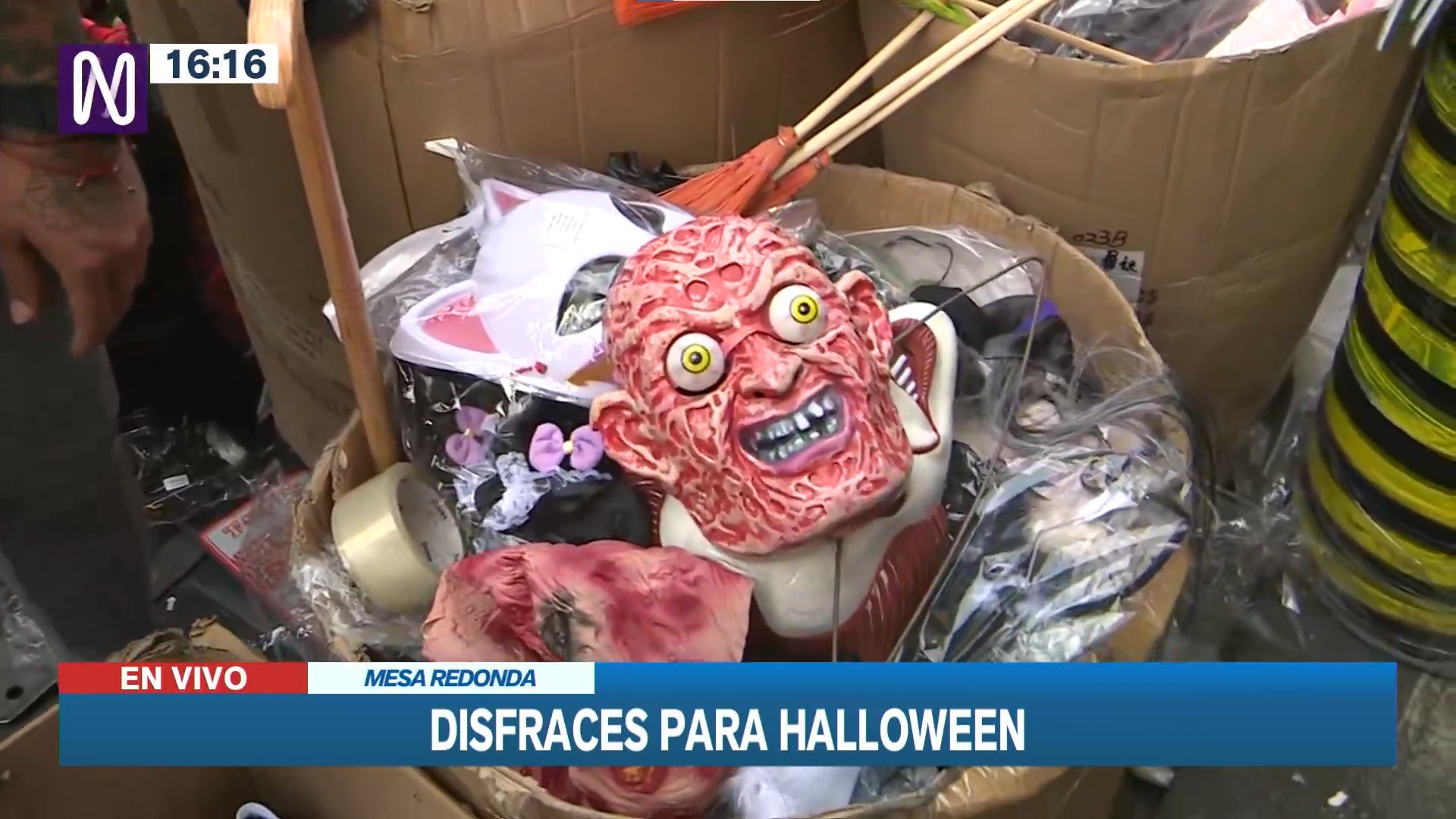 Halloween: Reportan aglomeración en jirón Huallaga por compras de último momento