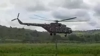 Helicóptero que llevaba ayuda humanitaria realizó aterrizaje de emergencia