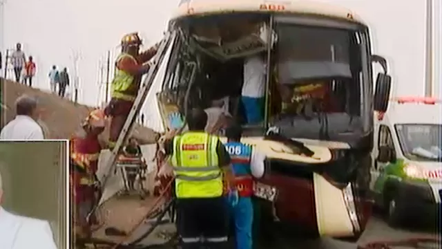 Pasajeros de Perú Bus heridos en accidente saldrán de alta en menos de 24 horas