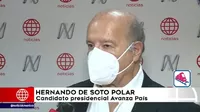 Hernando de Soto plantea incluir a las Fuerzas Armadas en lucha contra la inseguridad ciudadana