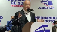 Hernando de Soto: Rafael López Aliaga está creando una posición de extrema derecha
