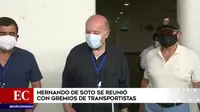 Hernando de Soto se reunió con gremio de transportistas