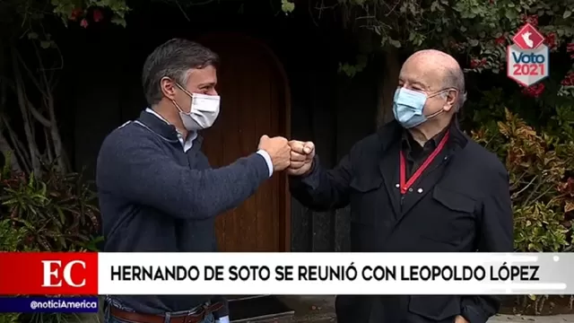 Hernando de Soto y Leopoldo López se reunieron en Surco