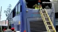 Huachipa: 30 heridos tras choque de bus contra tiendas en autopista Ramiro Prialé