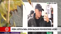 Huacho: Piden justicia para joven baleado por resistirse a robo