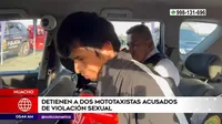 Huacho: Policía capturó a mototaxistas acusados de violar a dos menores