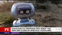 Huancavelica: Profesor crea robot para dar clases escolares en quechua