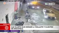 Huancayo: Cae sujeto que disparó a vigilante y clientes de discoteca