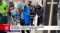 Huánuco: Detienen a tres policías acusados de exigir coima a detenido