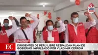 Huánuco: Dirigentes de Perú Libre respaldaron el plan de gobierno impulsado por Vladimir Cerrón