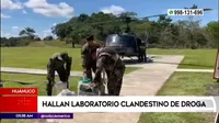 Huánuco: Policía halló laboratorio clandestino de droga
