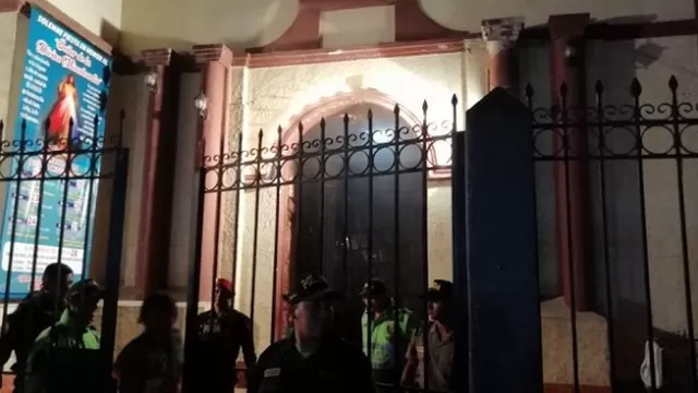 Accidente en iglesia de Huánuco. Foto: El Comercio