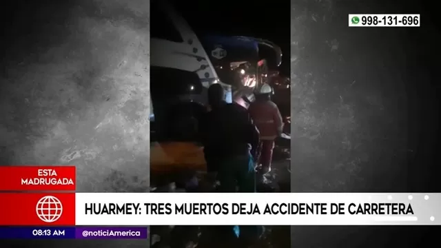 Huarmey: Tres muertos dejó accidente de carretera