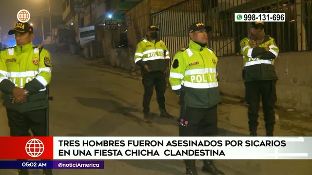 Huaycán: Sicarios asesinaron a tres hombres en fiesta chicha clandestina