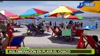 Ica: Aglomeración en playa El Chaco 