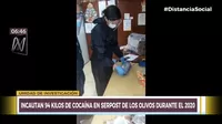 Incautan 94 kilos de cocaína en Serpost de Los Olivos durante el 2020