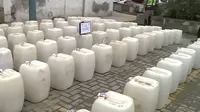 Decomisan 3 toneladas insumos químicos para elaboración de droga en cisterna de agua potable