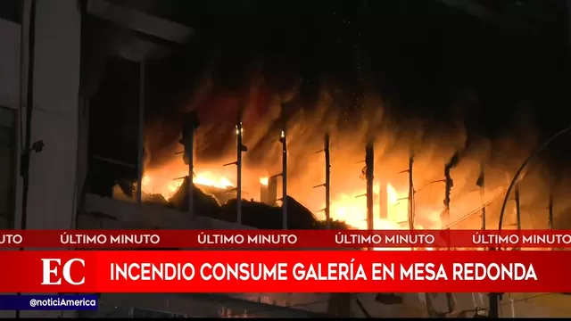 Incendio consume galería en Mesa Redonda