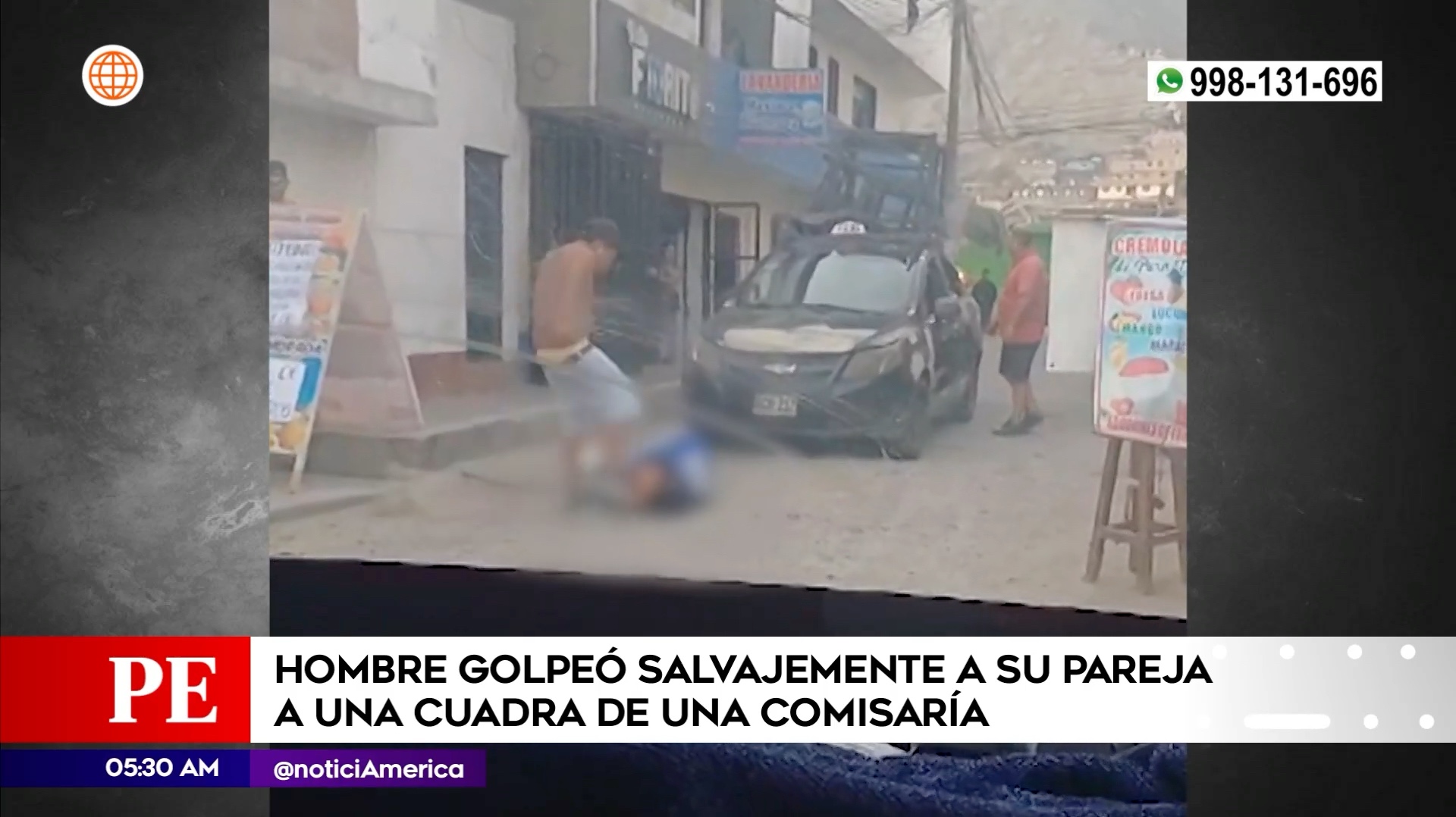 Sujeto golpeó a su pareja en Independencia. Foto: América Noticias