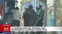 Informalidad del terminal Fiori se expande a la Av. Tomás Valle en SMP