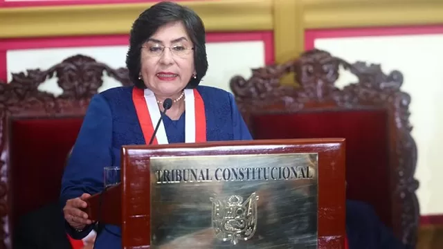 Marianella Ledesma, presidenta del Tribunal Constitucional. Foto: El Comercio