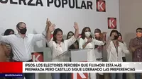 Ipsos: Los electores perciben que Fujimori está más preparada, pero Castillo sigue liderando las preferencias
