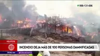 Iquitos: Más de 100 damnificados tras incendio