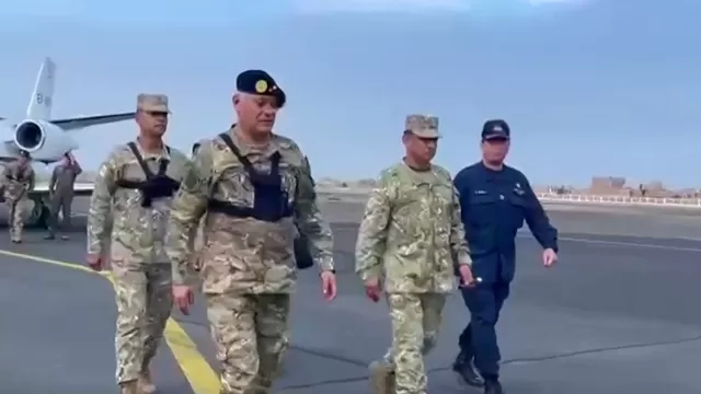 Jefe del Comando Conjunto de las Fuerzas Armadas llegó a Trujillo por declaratoria de emergencia