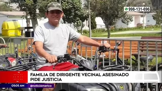 Jicamarca: Familia de dirigente vecinal asesinado pidió justicia