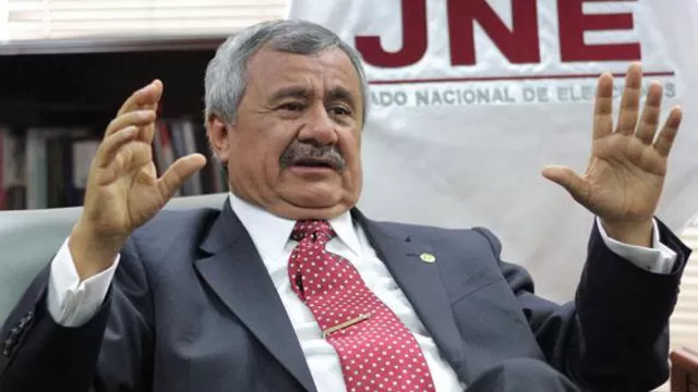 Francisco Távara, jefe del Jurado Nacional de Elecciones (JNE). Foto: Andina