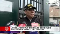 Jorge Angulo fue designado como nuevo comandante general de la Policía Nacional
