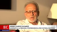 Jorge Chávez Álvarez: Perfil del candidato a la segunda vicepresidencia por Victoria Nacional