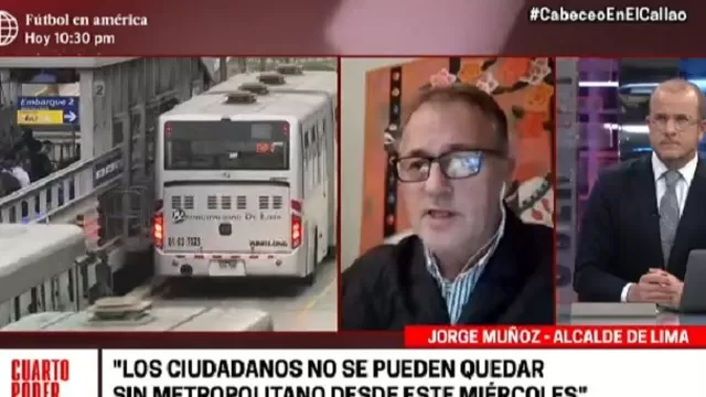Jorge Muñoz, alcalde de Lima. Video: Cuarto Poder