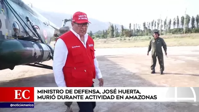 José Huerta: ministro de Defensa falleció en Amazonas