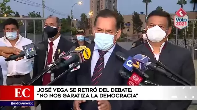 José Vega de UPP abandonó el debate del JNE: "No nos garantiza la democracia"