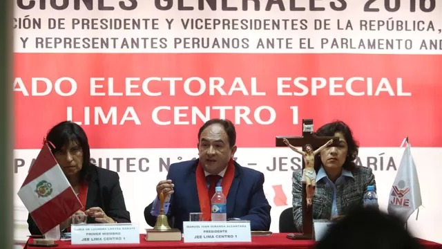Manuel Miranda, presidente del Jurado Electoral Especial Lima Centro (JEE). Foto: Andina