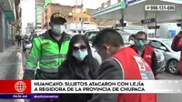 Junín: Lanzan lejía en el rostro a regidora de Chupaca