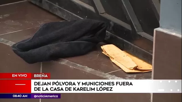 Karelim López: Dejan pólvora y municiones fuera de su vivienda 