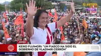 Keiko Fujimori: Un fiasco fue el gobierno de Vladimir Cerrón en Junín