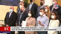 Keiko Fujimori: "Pido perdón a todos los que se hayan sentido afectados o defraudados por nosotros"