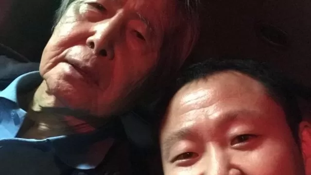 Kenji Fujimori y Alberto Fujimori. Foto: Twitter