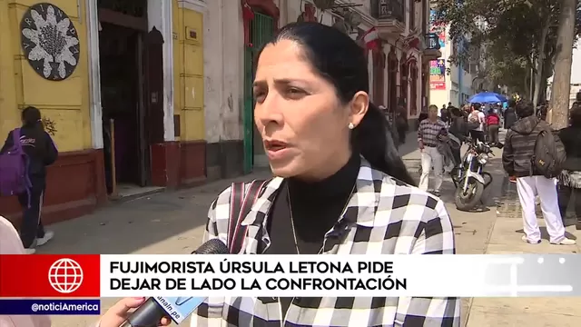 Úrsula Letona: "El Perú no es un botín, pido un alto al fuego"
