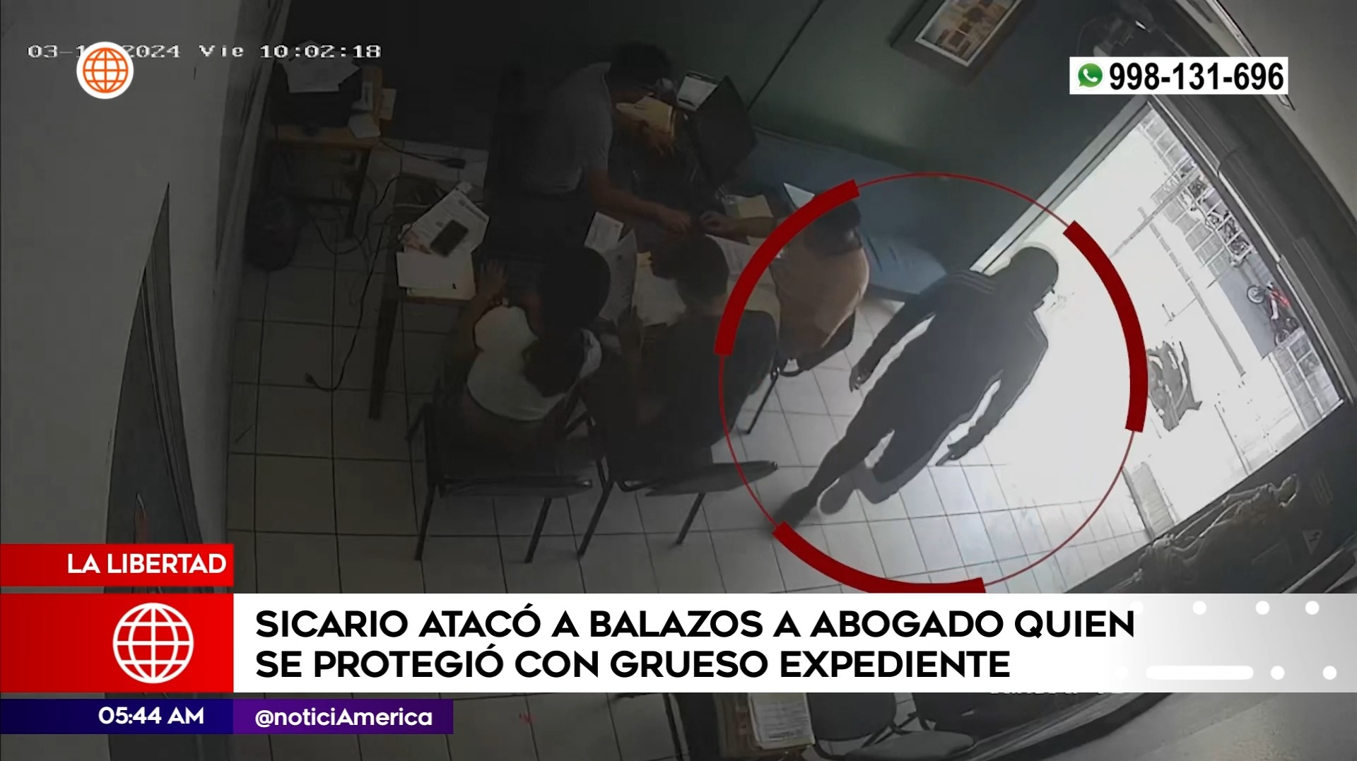 Intento de asesinato en La Libertad. Foto: América Noticias