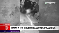 La Libertad: Matan a hombre en paradero de colectivos