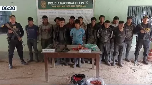La Libertad: Policía capturó a 13 delincuentes de irrumpieron en mina